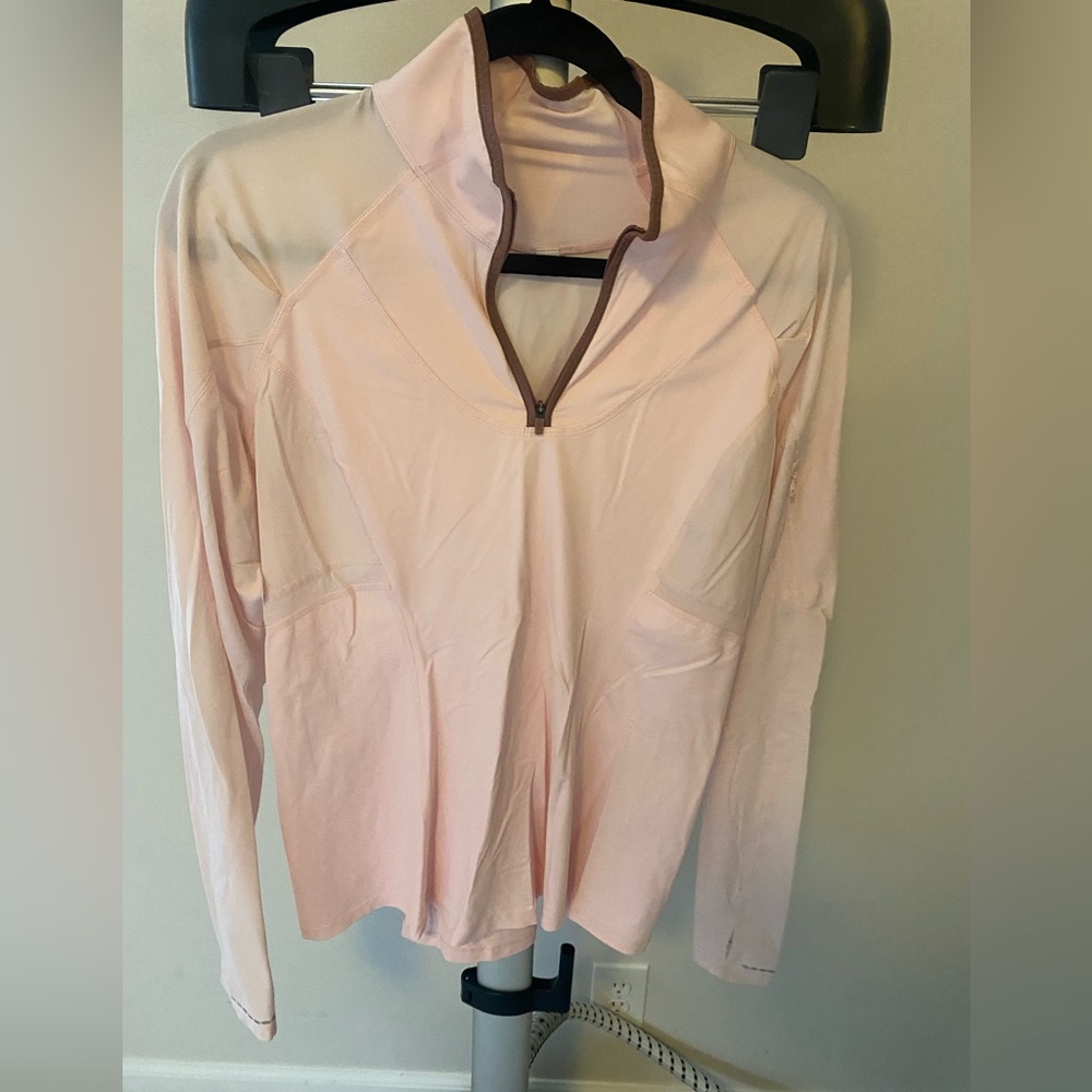 Lululemon Athletica Light Pink Half-Zip Pullover